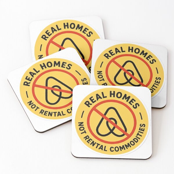 Item preview, Real Homes, Not Rental - Anti Airbnb designed and sold by SassyArtistry.