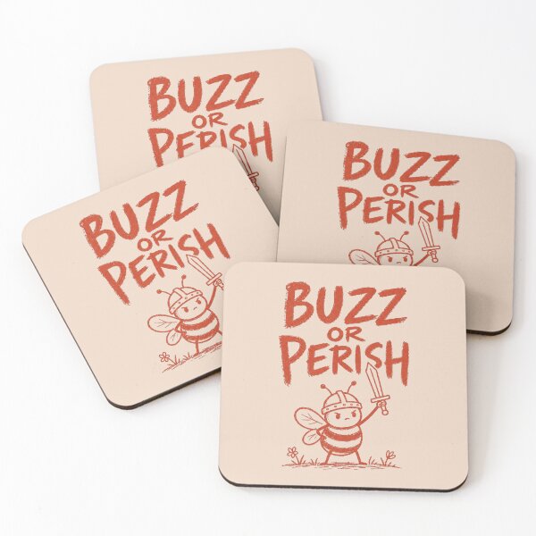 Item preview, Buzz Or Perish Funny Bee Warrior designed and sold by NosandEdgy.