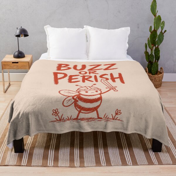 Item preview, Buzz Or Perish Funny Bee Warrior designed and sold by NosandEdgy.