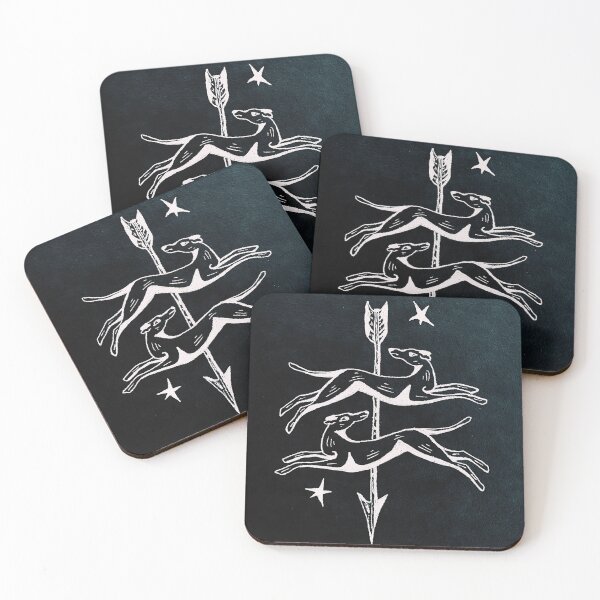 Item preview, Greyhound and Arrow Illustration designed and sold by moonshinemais.