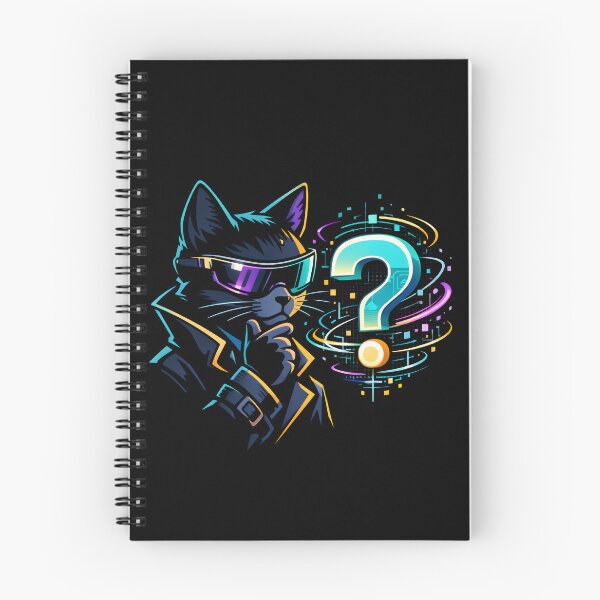 Item preview, Hmm Interesting Cyber Detective Cat Meme designed and sold by ShopAndFun.