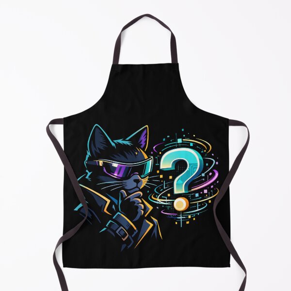 Item preview, Hmm Interesting Cyber Detective Cat Meme designed and sold by ShopAndFun.