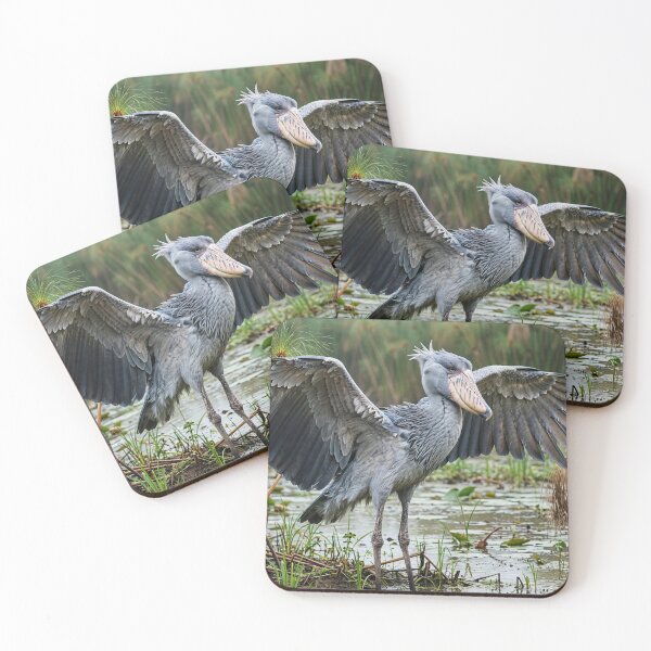 Item preview, Majestic Shoebill in Wetland Habitat designed and sold by Savannah Gibbs.