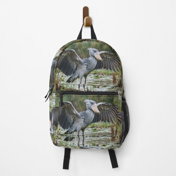 Item preview, Majestic Shoebill in Wetland Habitat designed and sold by Savannah Gibbs.