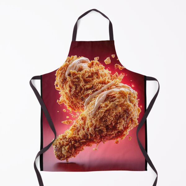 Item preview, Golden Crispy Fried Chicken Drumstick | Crunchy Food Art | Crispy Comfort Food Illustration designed and sold by Grafititee.