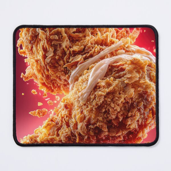 Item preview, Golden Crispy Fried Chicken Drumstick | Crunchy Food Art | Crispy Comfort Food Illustration designed and sold by Grafititee.