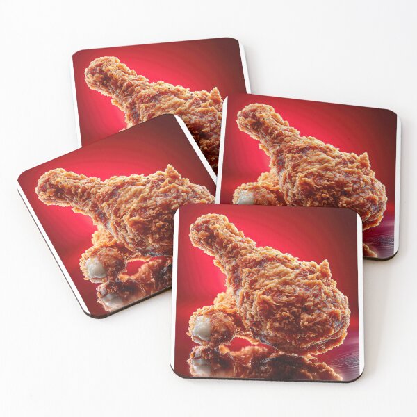 Item preview, Golden Crispy Fried Chicken Drumstick | Crunchy Food Art | Crispy Comfort Food Illustration designed and sold by Grafititee.
