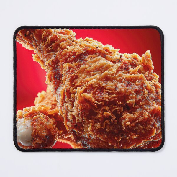 Item preview, Golden Crispy Fried Chicken Drumstick | Crunchy Food Art | Crispy Comfort Food Illustration designed and sold by Grafititee.