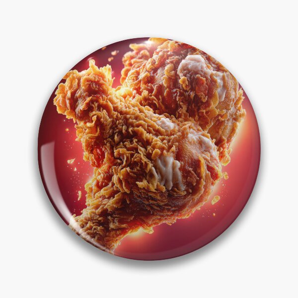 Item preview, Golden Crispy Fried Chicken Drumstick | Crunchy Food Art | Crispy Comfort Food Illustration designed and sold by Grafititee.