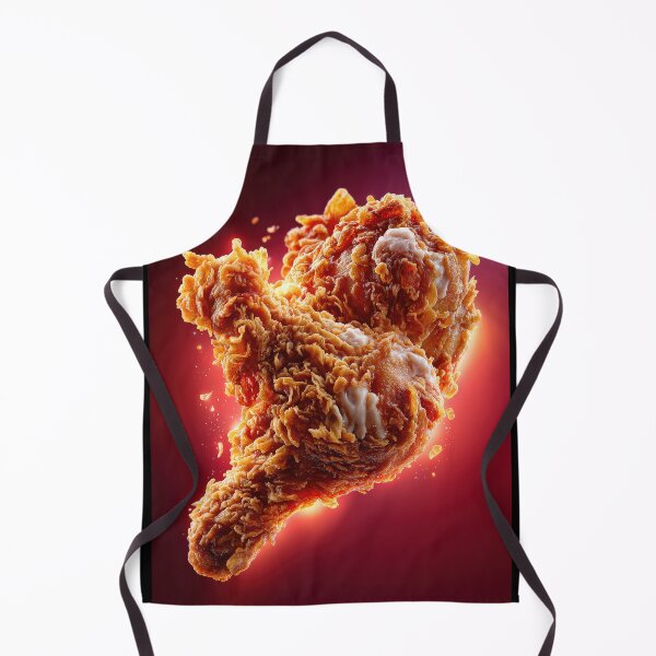 Item preview, Golden Crispy Fried Chicken Drumstick | Crunchy Food Art | Crispy Comfort Food Illustration designed and sold by Grafititee.