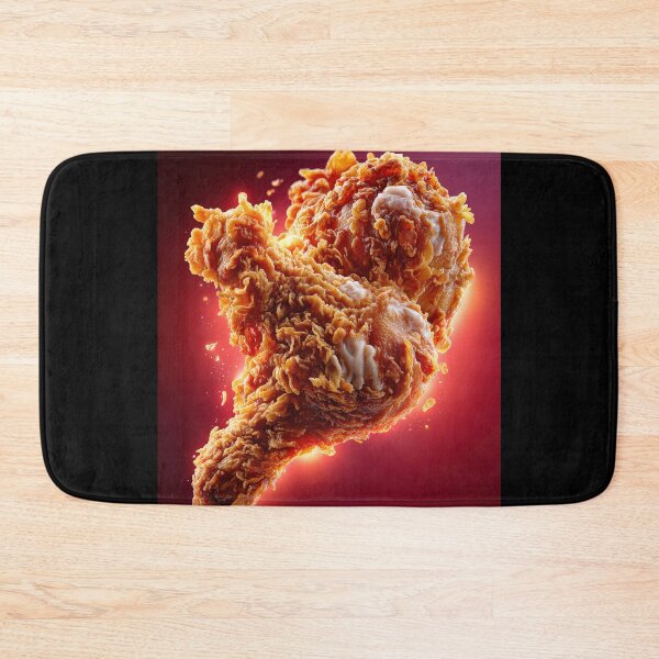 Item preview, Golden Crispy Fried Chicken Drumstick | Crunchy Food Art | Crispy Comfort Food Illustration designed and sold by Grafititee.