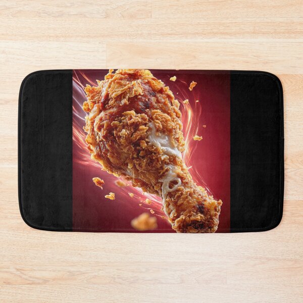 Item preview, Golden Crispy Fried Chicken Drumstick | Crunchy Food Art | Crispy Comfort Food Illustration designed and sold by Grafititee.