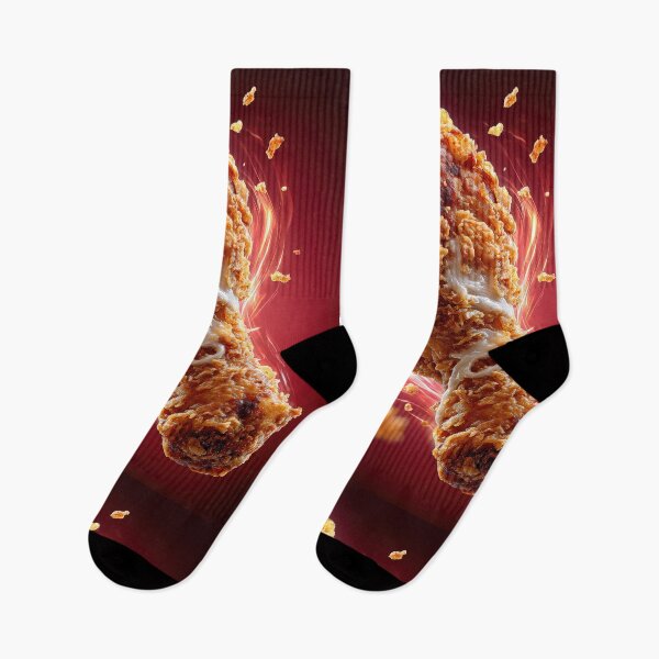 Item preview, Golden Crispy Fried Chicken Drumstick | Crunchy Food Art | Crispy Comfort Food Illustration designed and sold by Grafititee.