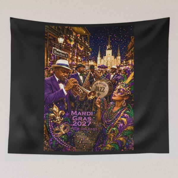 Item preview, Mardi Gras 2027 - When The Saints Come Marching Home - New Orleans designed and sold by DBM Photo Art 1.