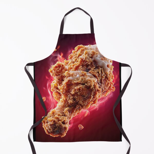 Item preview, Golden Crispy Fried Chicken Drumstick | Crunchy Food Art | Crispy Comfort Food Illustration designed and sold by Grafititee.