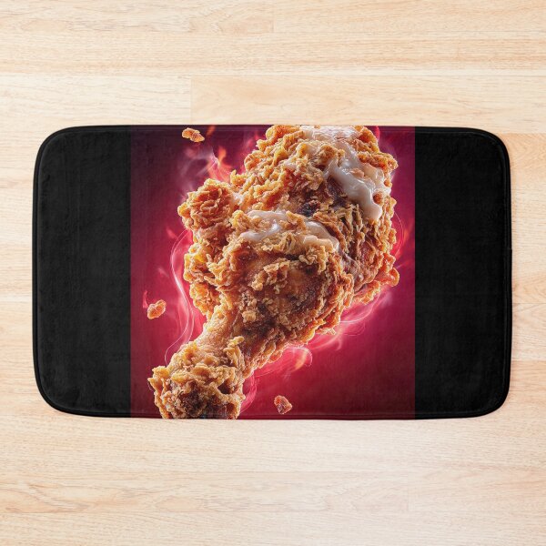 Item preview, Golden Crispy Fried Chicken Drumstick | Crunchy Food Art | Crispy Comfort Food Illustration designed and sold by Grafititee.
