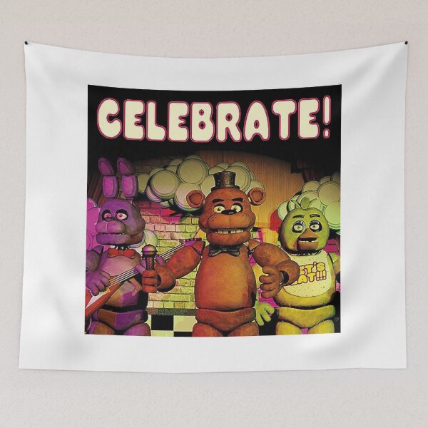 Item preview, Five Nights at Freddy’s Celebration Poster designed and sold by bluejourney1987.