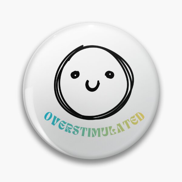 Item preview, Overstimulated sticker designed and sold by snugbugxstudio.