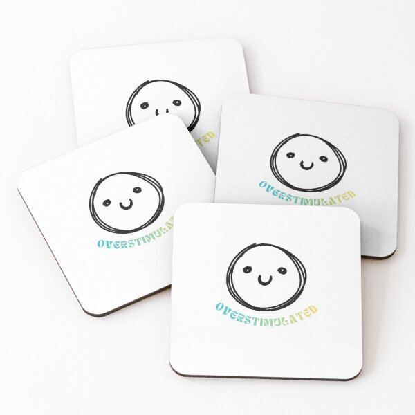 Item preview, Overstimulated sticker designed and sold by snugbugxstudio.