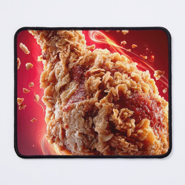 Item preview, Golden Crispy Fried Chicken Drumstick | Crunchy Food Art | Crispy Comfort Food Illustration designed and sold by Grafititee.