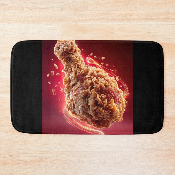 Item preview, Golden Crispy Fried Chicken Drumstick | Crunchy Food Art | Crispy Comfort Food Illustration designed and sold by Grafititee.