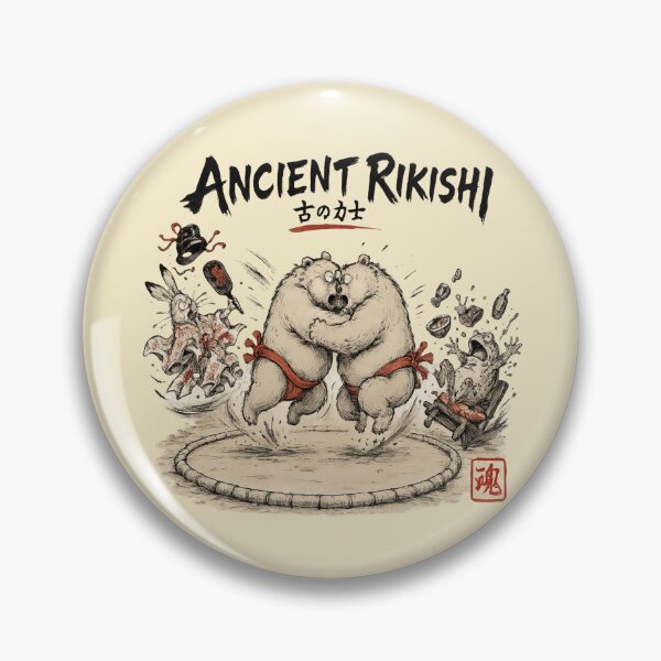 Item preview, Ancient Rikishi Sumo Bears Japanese Choju-giga Sticker/T-Shirt Art designed and sold by Locker39.
