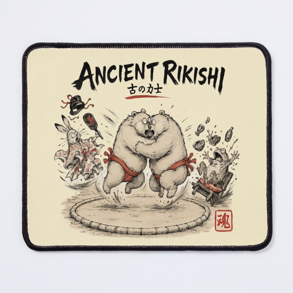Item preview, Ancient Rikishi Sumo Bears Japanese Choju-giga Sticker/T-Shirt Art designed and sold by Locker39.