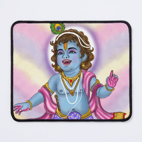 Item preview, Lord Krishna Artwork | Divine Hindu God Digital Painting Illustration designed and sold by Harshit_Digital_Arts.