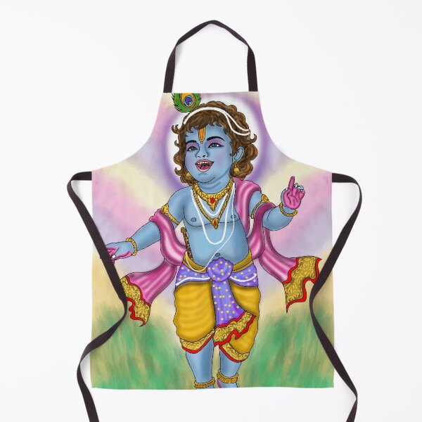 Item preview, Lord Krishna Artwork | Divine Hindu God Digital Painting Illustration designed and sold by Harshit_Digital_Arts.