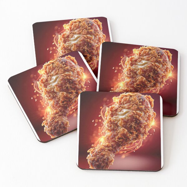 Item preview, Copy ofGolden Crispy Fried Chicken Drumstick | Crunchy Food Art | Crispy Comfort Food Illustration designed and sold by Grafititee.