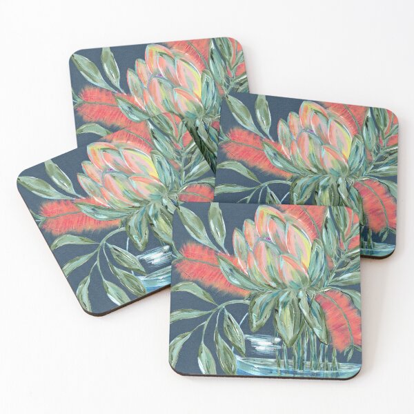 Item preview, Australian Native Protea Floral Painting  designed and sold by Bloominbush.