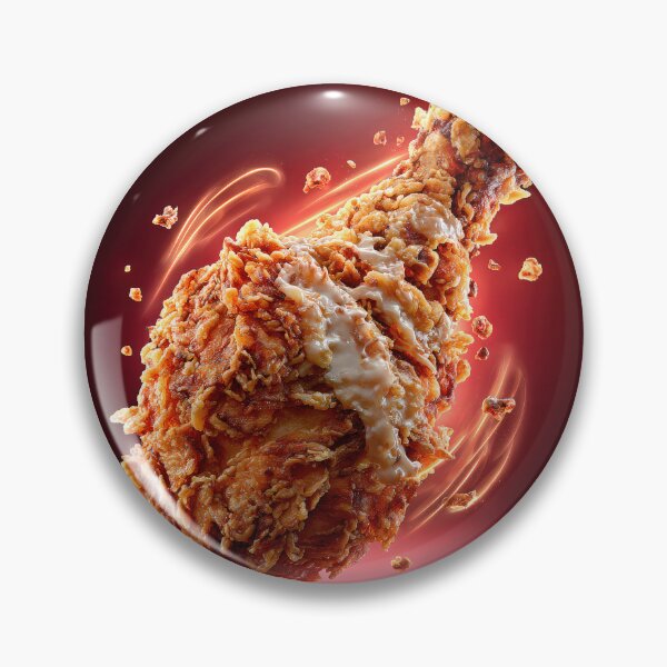 Item preview, Golden Crispy Fried Chicken Drumstick | Crunchy Food Art | Crispy Comfort Food Illustration designed and sold by Grafititee.