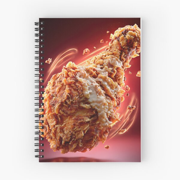 Item preview, Golden Crispy Fried Chicken Drumstick | Crunchy Food Art | Crispy Comfort Food Illustration designed and sold by Grafititee.