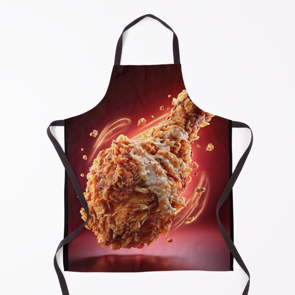 Item preview, Golden Crispy Fried Chicken Drumstick | Crunchy Food Art | Crispy Comfort Food Illustration designed and sold by Grafititee.