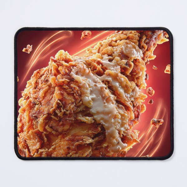 Item preview, Golden Crispy Fried Chicken Drumstick | Crunchy Food Art | Crispy Comfort Food Illustration designed and sold by Grafititee.