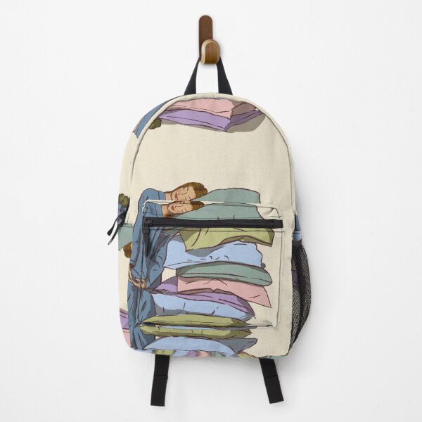Item preview, A woman lay her head on a mountain of pillows designed and sold by Hessah-HA.