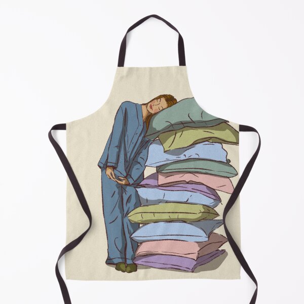 Item preview, A woman lay her head on a mountain of pillows designed and sold by Hessah-HA.