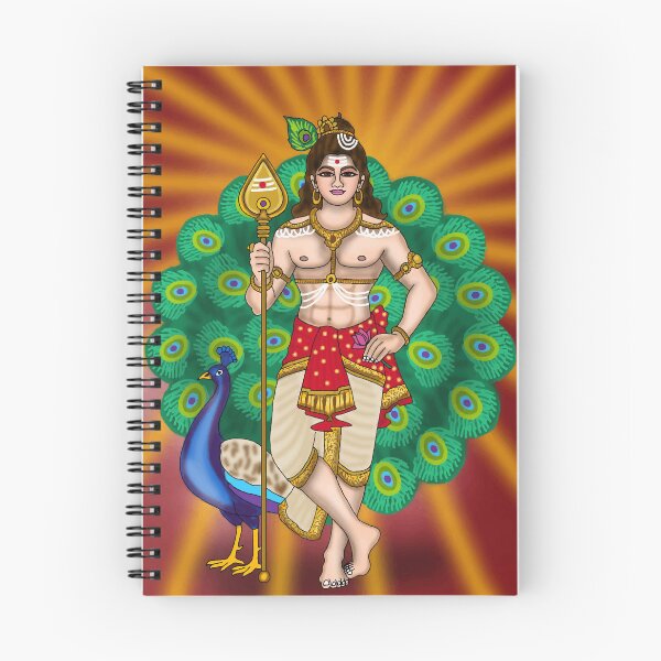 Item preview, Lord Kartikeya Artwork | Divine Hindu Warrior God Digital Illustration designed and sold by Harshit_Digital_Arts.