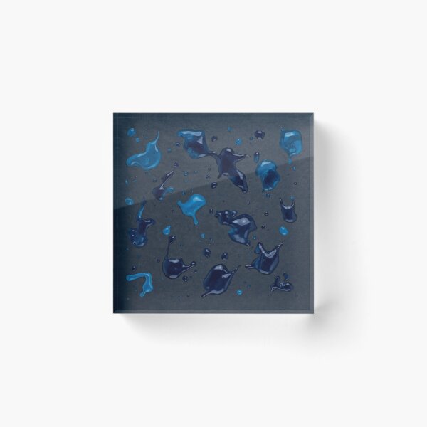 Item preview, Vibrant Blue Paint Splashes on Dark Background designed and sold by Ingorgia Studio.