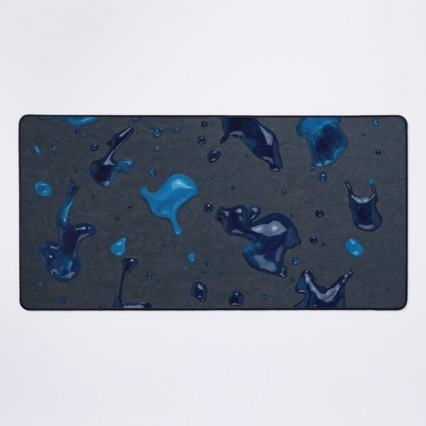 Item preview, Vibrant Blue Paint Splashes on Dark Background designed and sold by Ingorgia Studio.