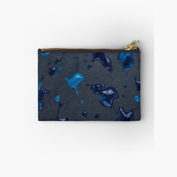Item preview, Vibrant Blue Paint Splashes on Dark Background designed and sold by Ingorgia Studio.