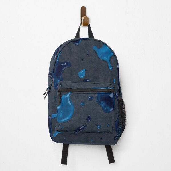 Item preview, Vibrant Blue Paint Splashes on Dark Background designed and sold by Ingorgia Studio.