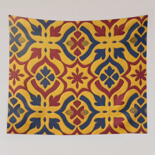 Item preview, Coffee Vibrant Colombian Folk Art Tropical Floral Pattern designed and sold by ART ATTACK ZONE.