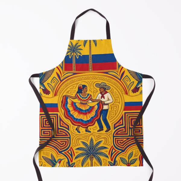 Item preview, Emeralds Vibrant Colombian Folk Art Tropical Floral Pattern designed and sold by ART ATTACK ZONE.