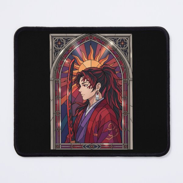 Item preview, Yoriichi Tsugikuni Demon Slayer Sunlit Crimson Stained Glass designed and sold by mildaclairmo.