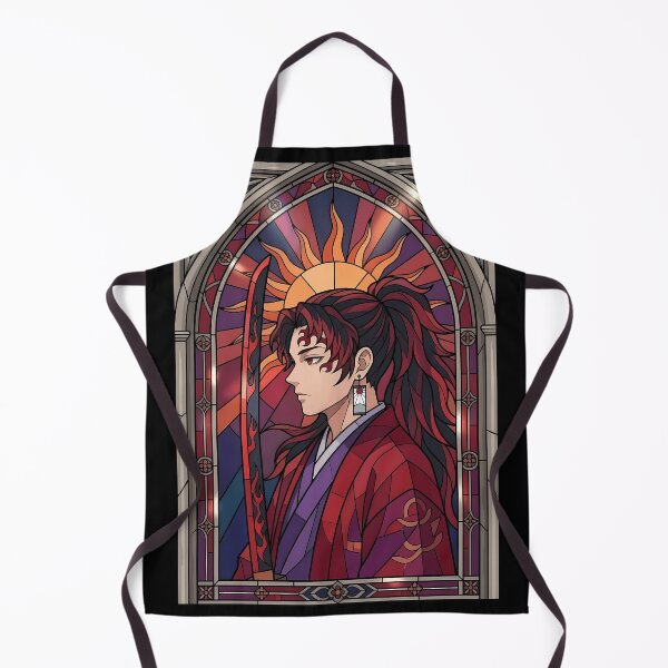Item preview, Yoriichi Tsugikuni Demon Slayer Sunlit Crimson Stained Glass designed and sold by mildaclairmo.