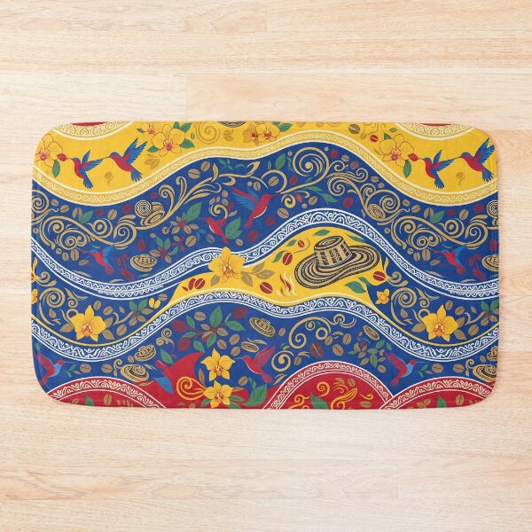 Item preview, Andes Vibrant Colombian Folk Art Tropical Floral Pattern designed and sold by ART ATTACK ZONE.