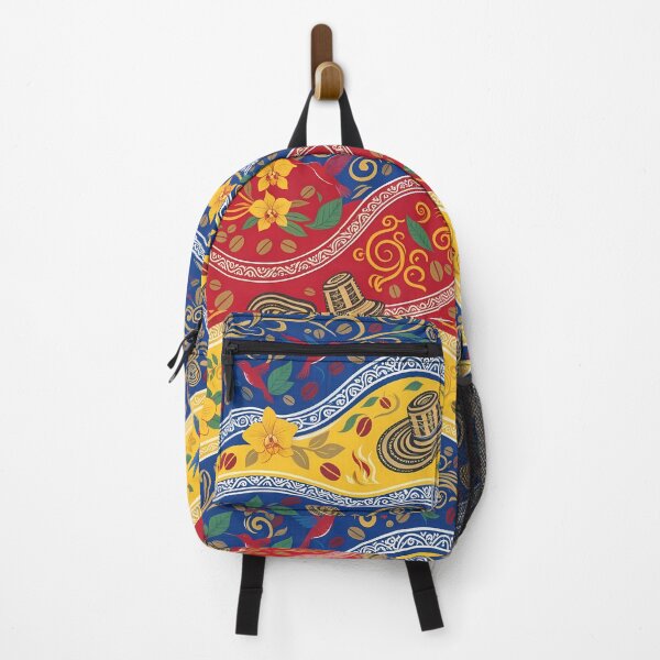 Item preview, Andes Vibrant Colombian Folk Art Tropical Floral Pattern designed and sold by ART ATTACK ZONE.