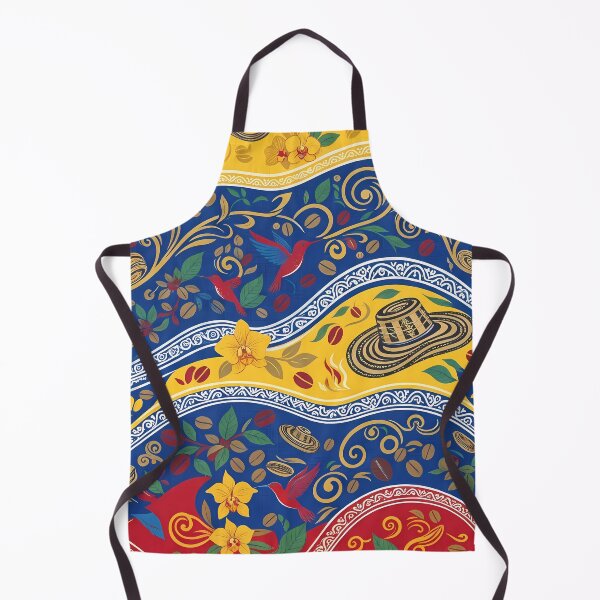 Item preview, Andes Vibrant Colombian Folk Art Tropical Floral Pattern designed and sold by ART ATTACK ZONE.