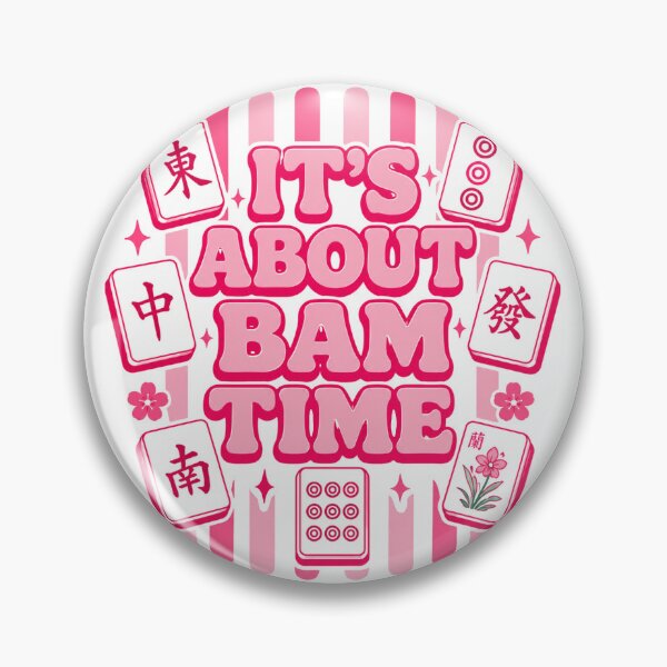 Item preview, its about bam time, mahjong pink designed and sold by Adadita.